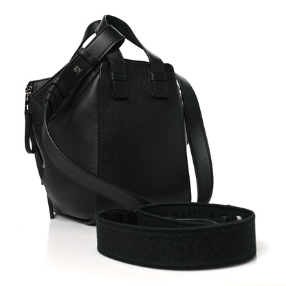 Loewe Soft Grained Calfskin Compact Hammock Shoulder Bag Black 3 of 9
