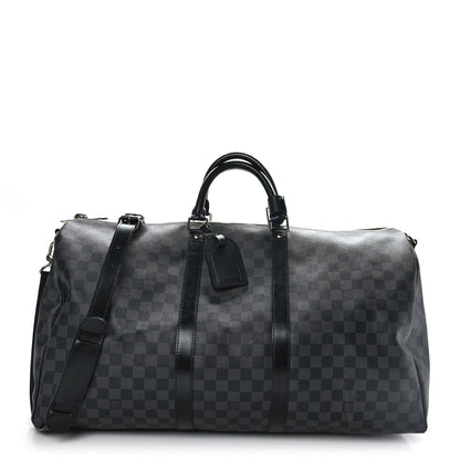 Louis Vuitton Damier Graphite Keepall Bandouliere 55 1 of 10