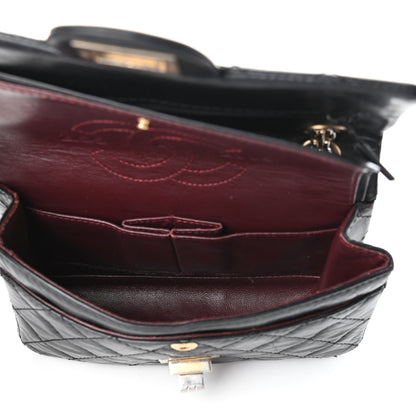 Chanel Aged Calfskin Quilted 2.55 Reissue 224 Flap Black 5 of 9