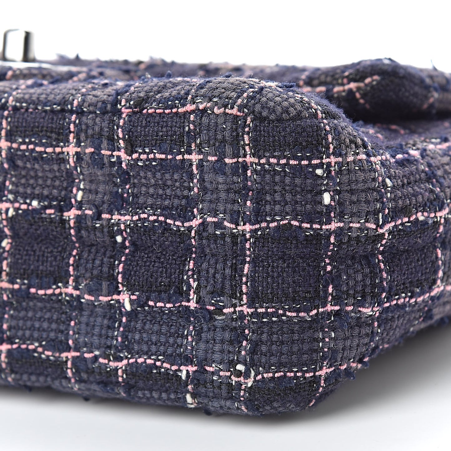 Tweed Quilted Mini Rectangular Flap Multicolor