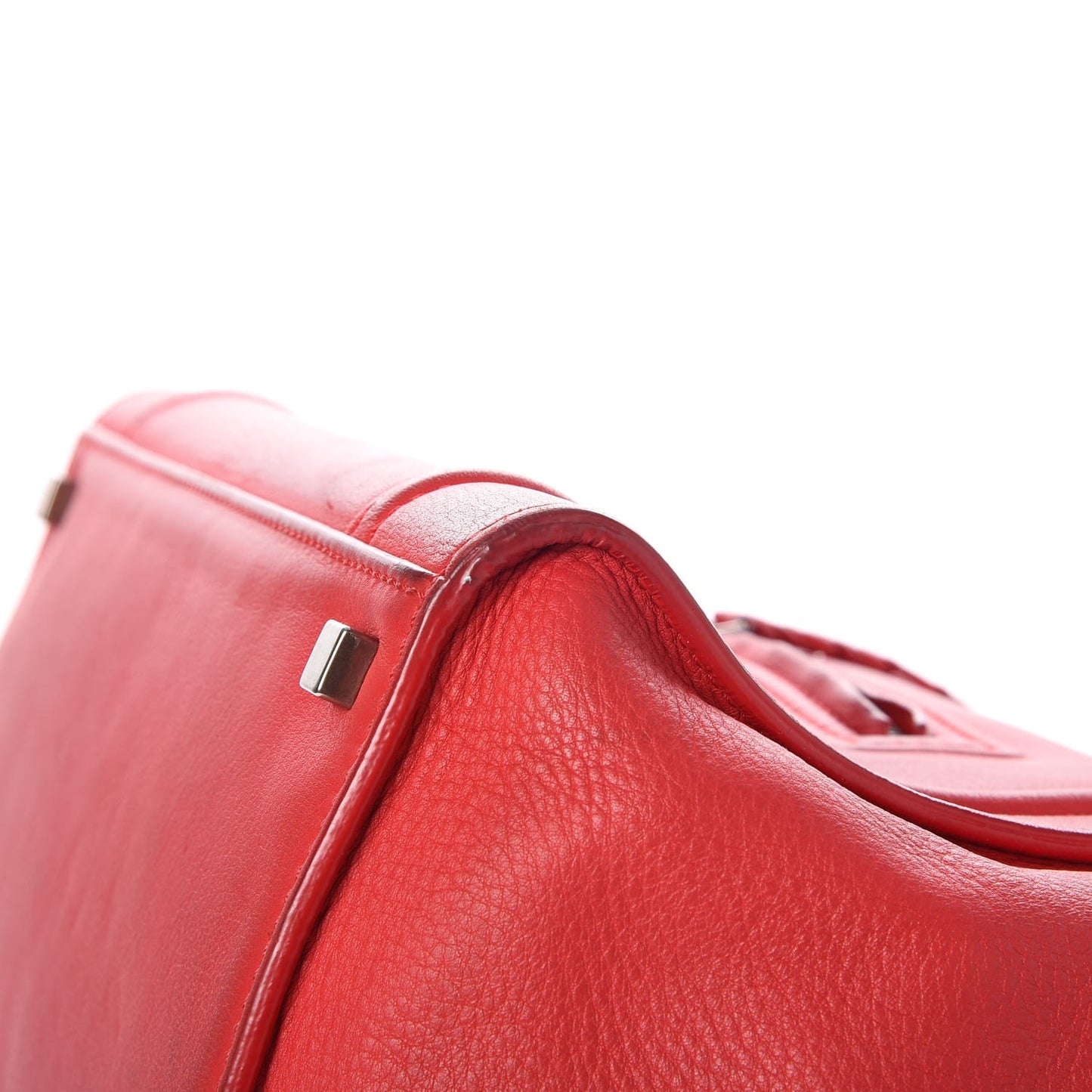Supple Calfskin Medium Phantom Luggage Vermillion