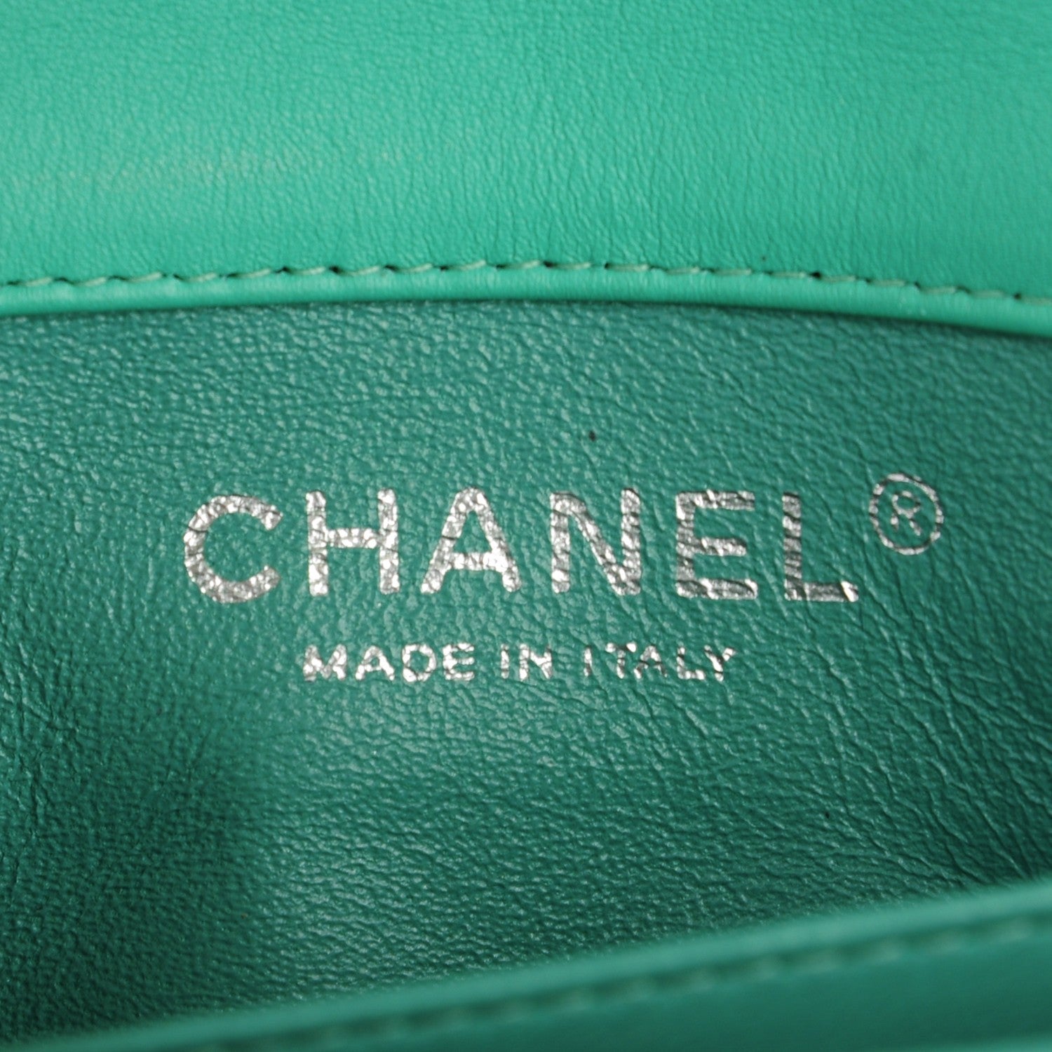 Chanel Patent Quilted Extra Mini Flap Green 6 of 8