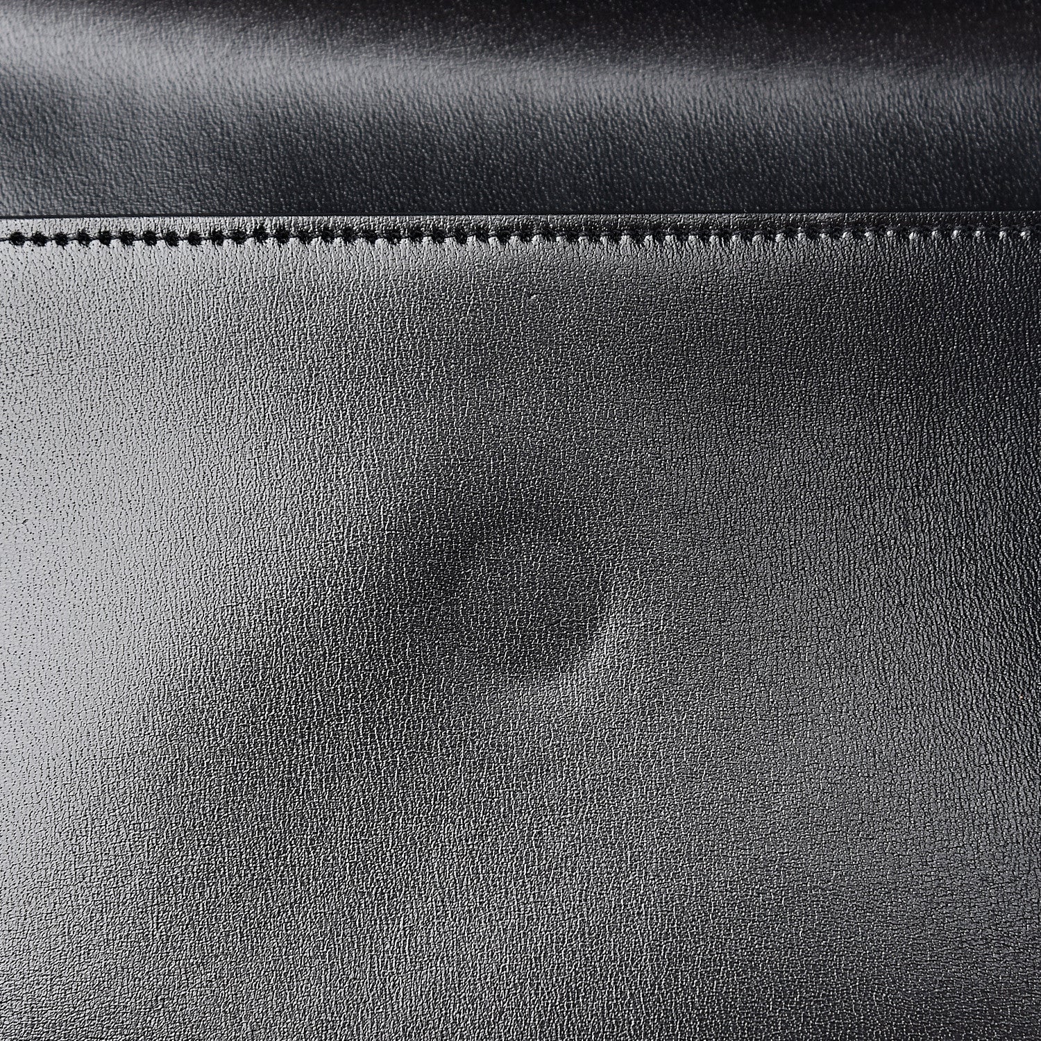 Saint Laurent Smooth Shiny Calfskin Monogram Uptown Pouch Black 8 of 9
