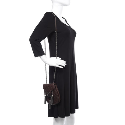 Chanel Calfskin Coco Sporran Small Tassel Flap Dark Brown 2 of 12