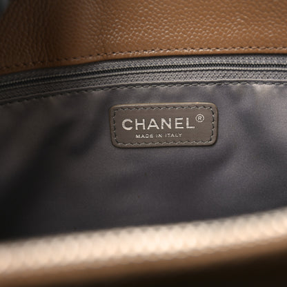 Chanel Caviar Quilted Grand Shopping Tote GST Dark Beige 6 of 10