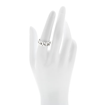 Tiffany Sterling Silver Paloma Picasso Loving Hearts Ring 54 7 2 of 6