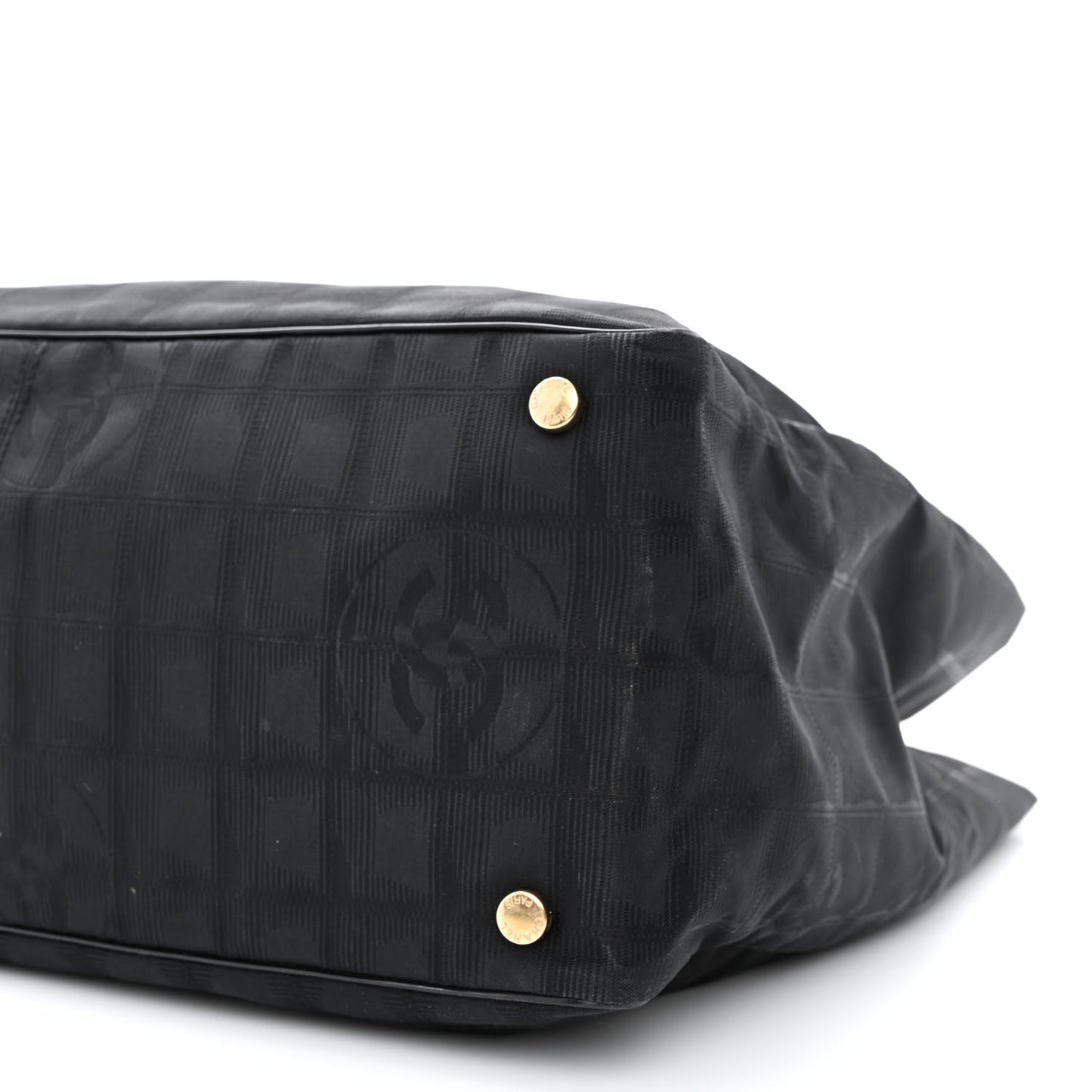 Nylon Medium Travel Tote Black