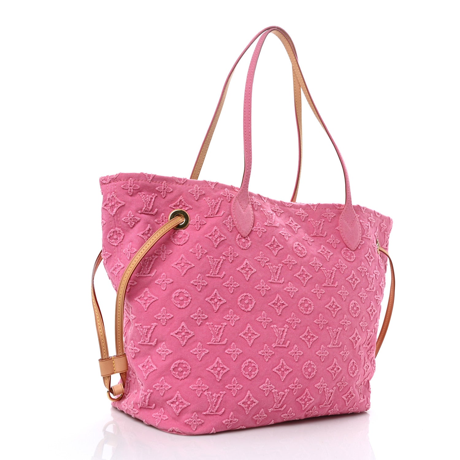 Louis Vuitton Monogram Denim Neverfull MM Rose 2 of 7