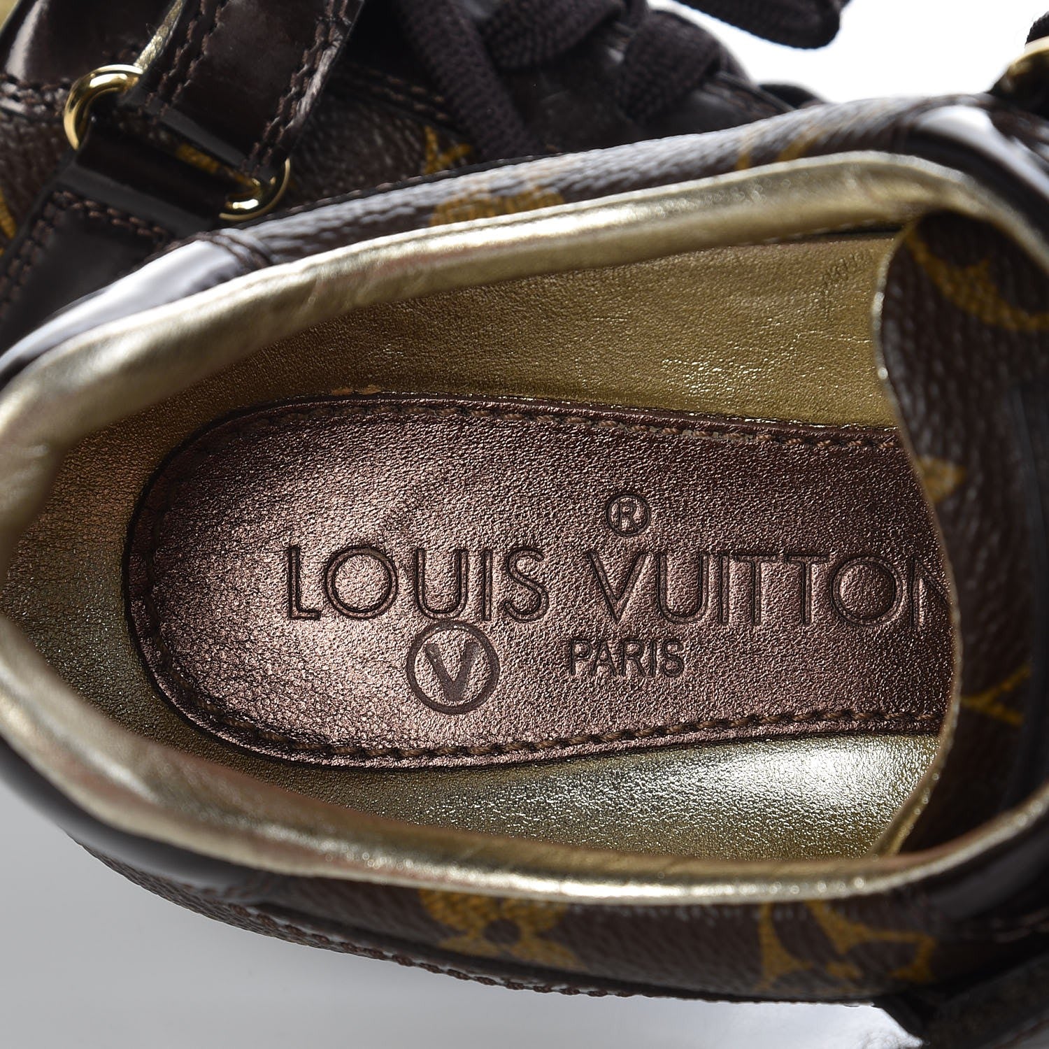 Louis Vuitton Patent Monogram Globe Trotter Sneakers 35 9 of 11