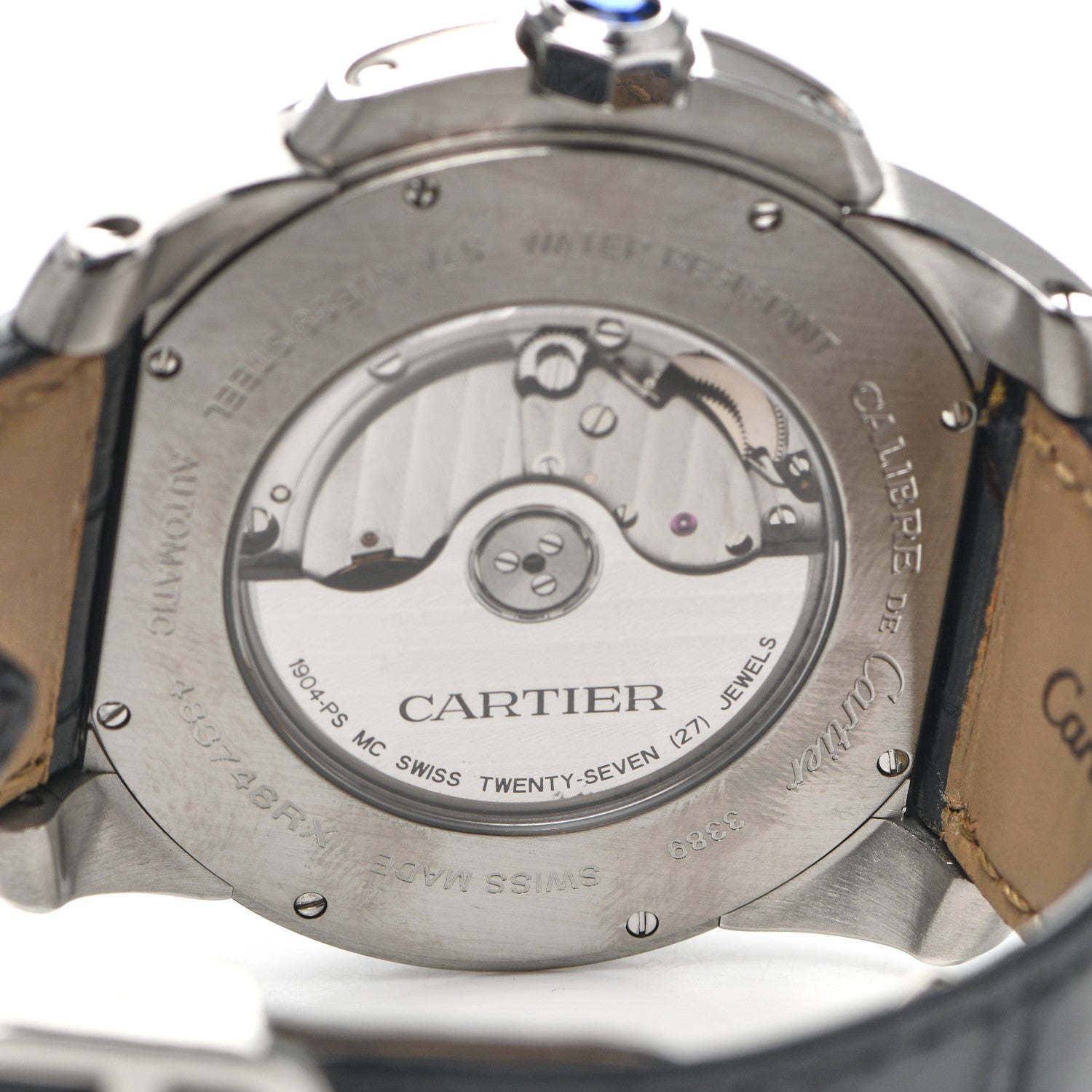 Cartier Stainless Steel Alligator 42mm Calibre de Cartier Automatic Watch 4 of 6