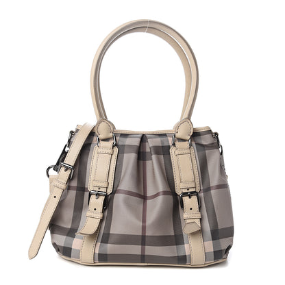 Burberry Smoked Check Small Northfield Tote Trench 1 of 12
