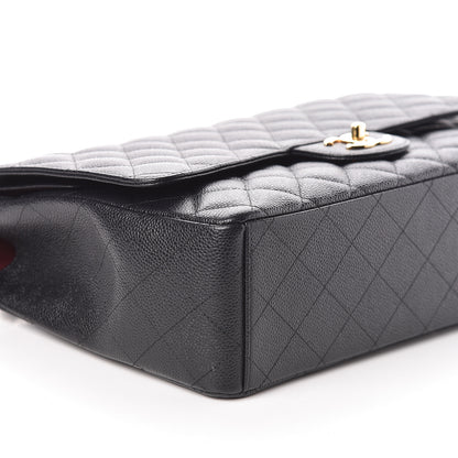 Chanel Caviar Quilted Maxi Double Flap Black 6 of 10