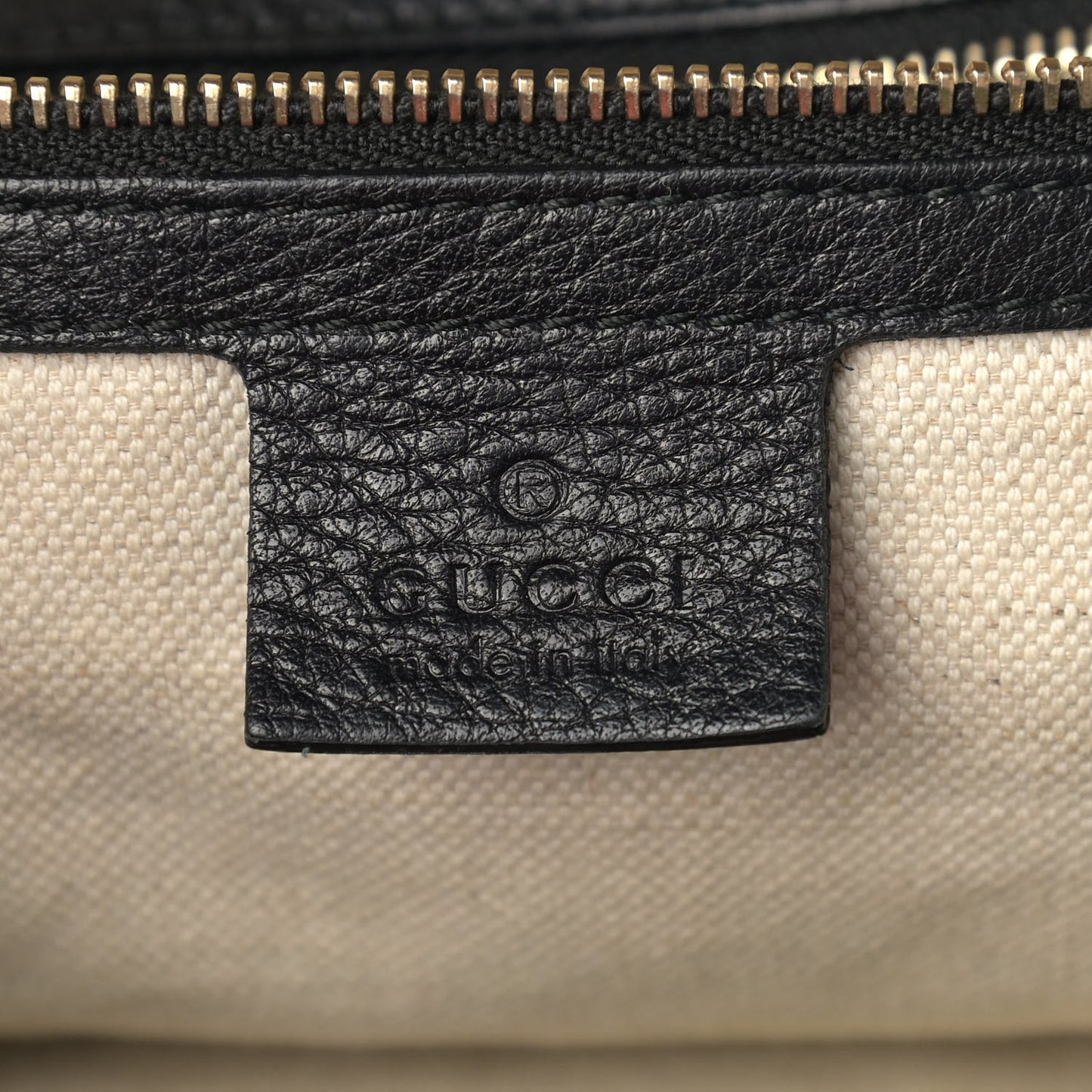 Calfskin Vintage Web Medium Boston Black