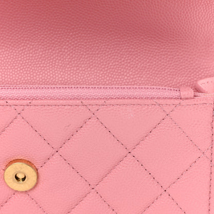 Chanel Caviar Quilted Flap Phone Holder With Chain Light Pink 12 of 14