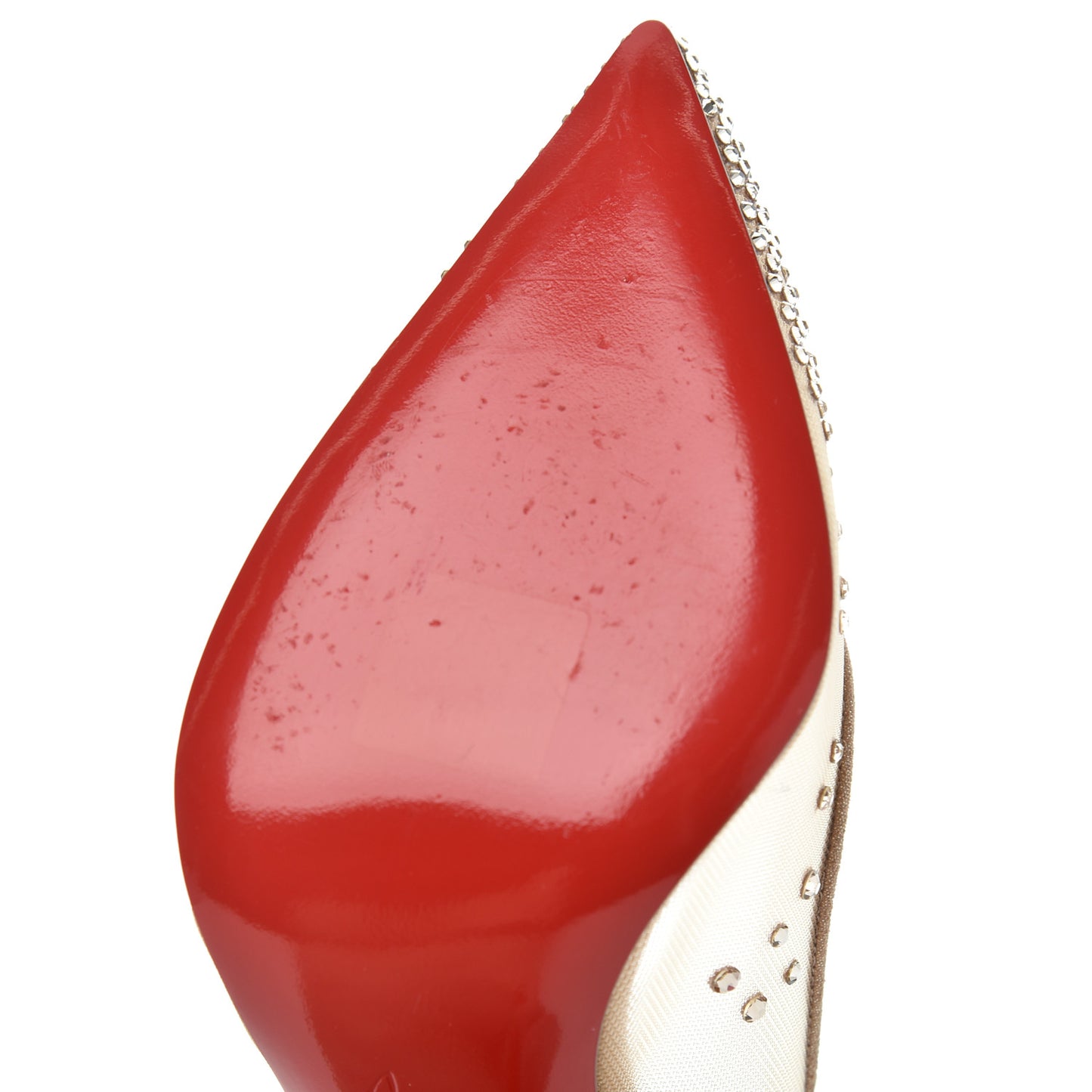 Suede Silk Crystal Strass Follies 100 Pumps 38 Light Silk
