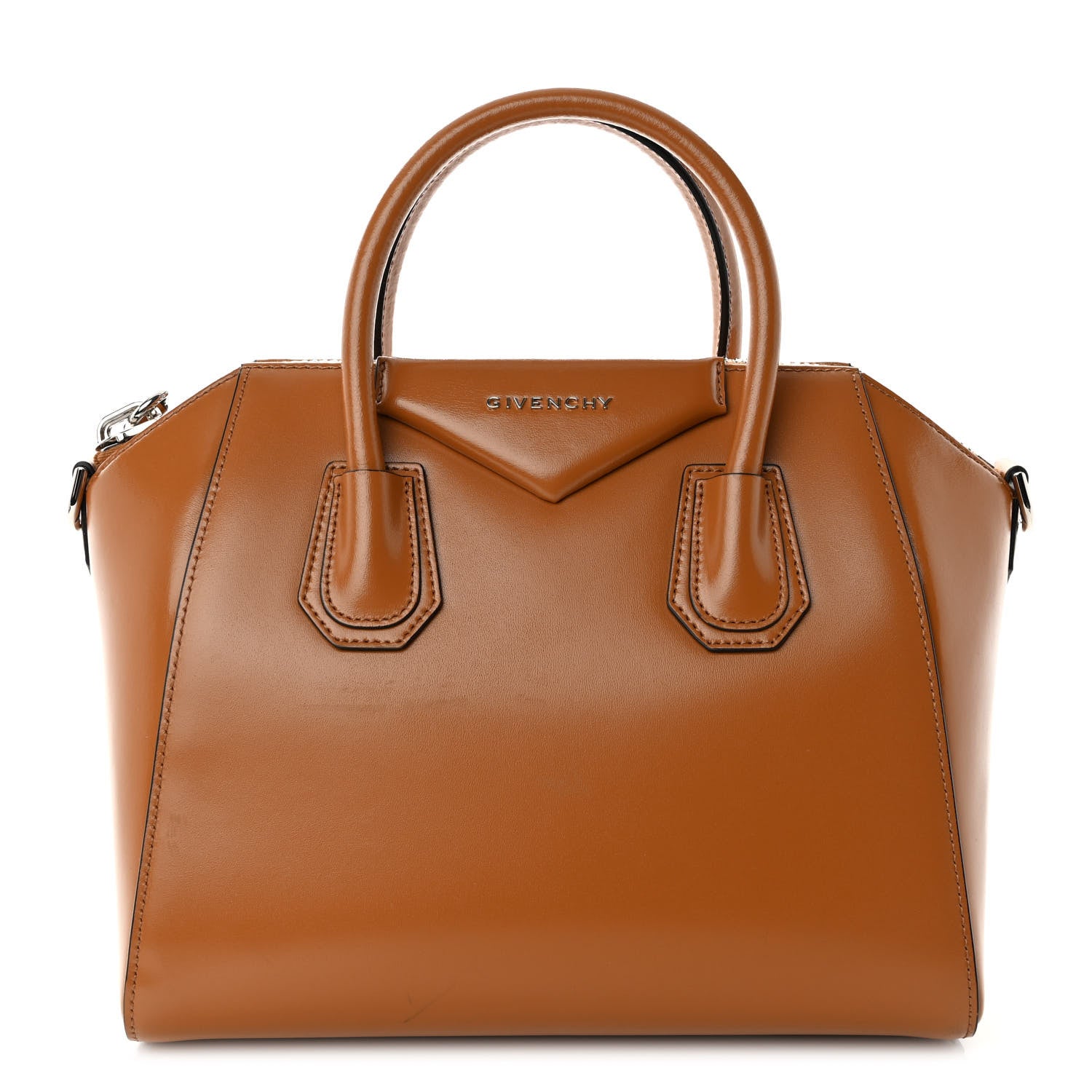 Givenchy Shiny Lord Calfskin Small Antigona Camel 1 of 9