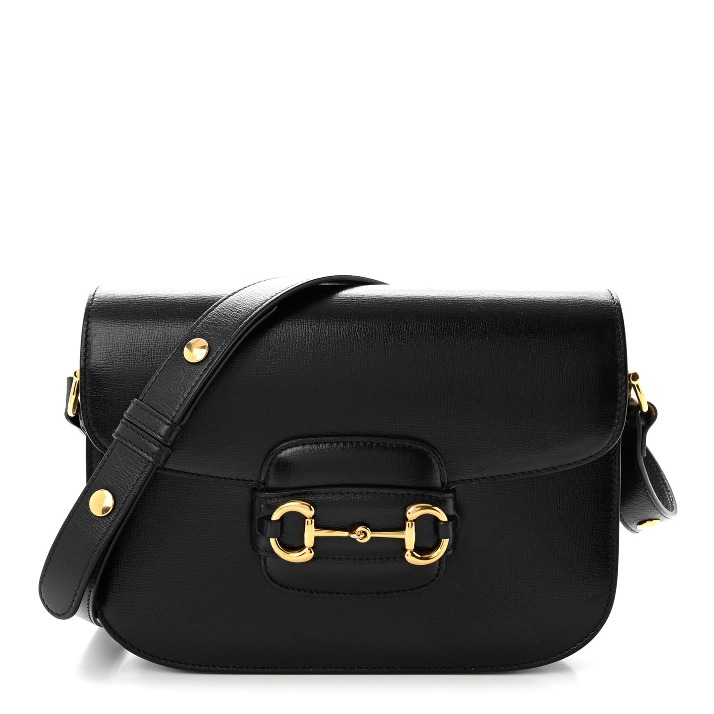 Azalea Calfskin Horsebit 1955 Shoulder Bag Black