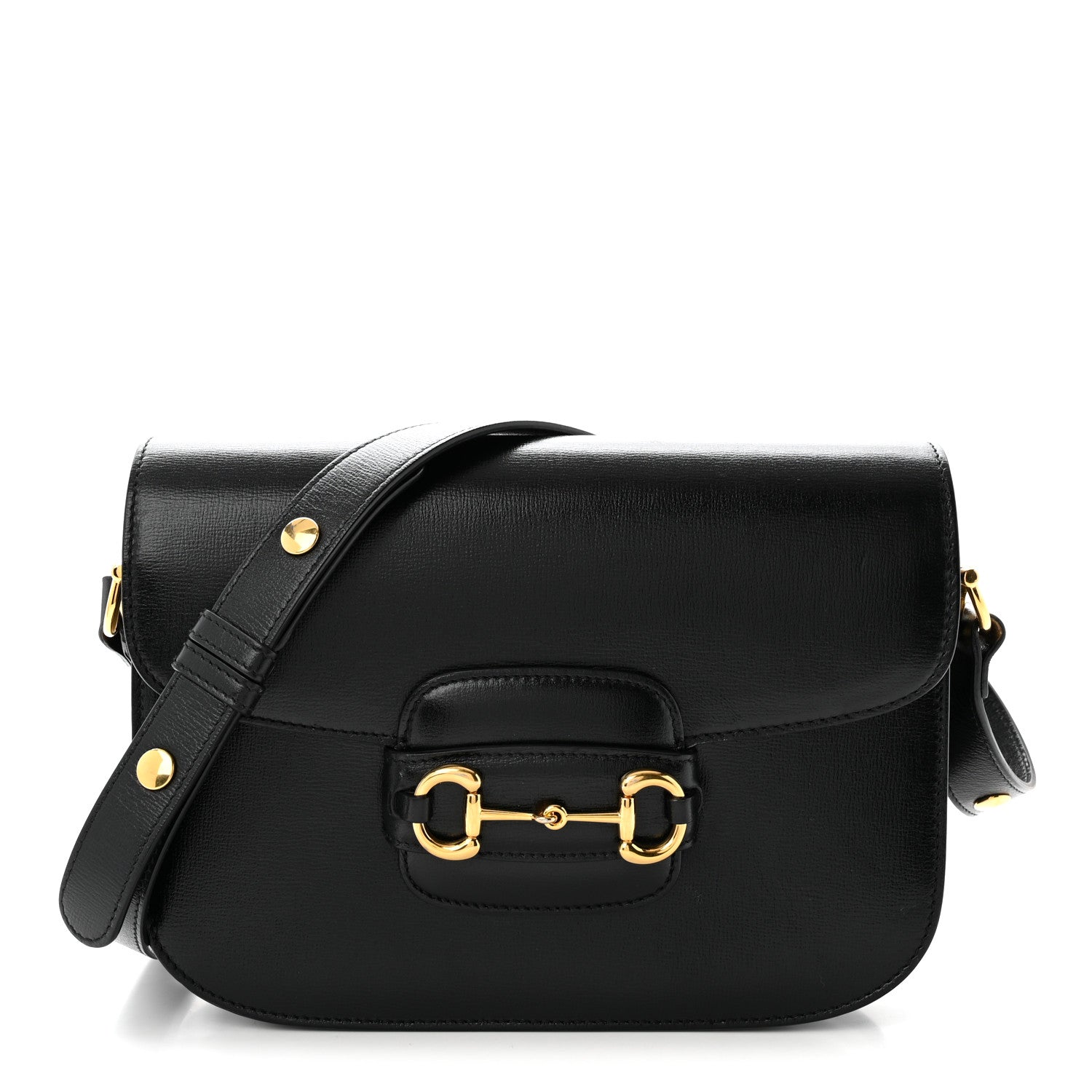 Gucci Azalea Calfskin Horsebit 1955 Shoulder Bag Black 1 of 10