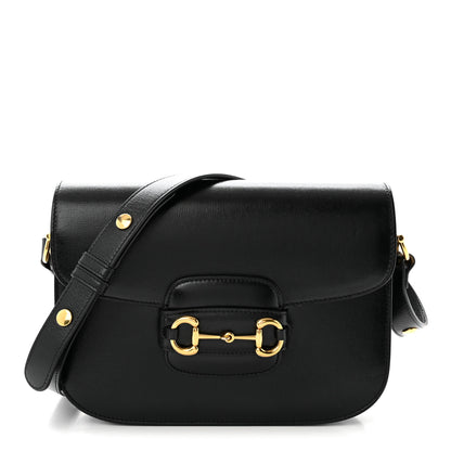 Gucci Azalea Calfskin Horsebit 1955 Shoulder Bag Black 1 of 10