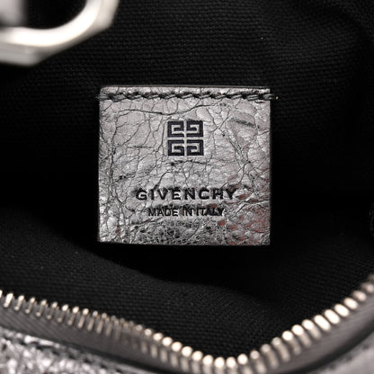 Givenchy Metallic Calfskin Mini Voyou Bag Silver 6 of 10