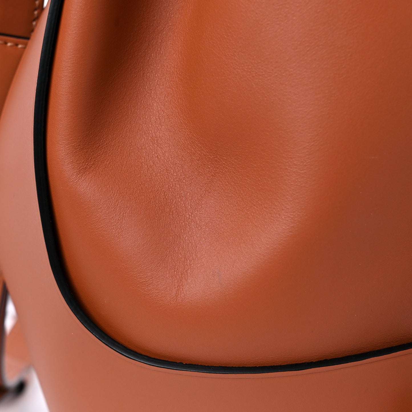 Calfskin Balloon Bucket Bag Tan
