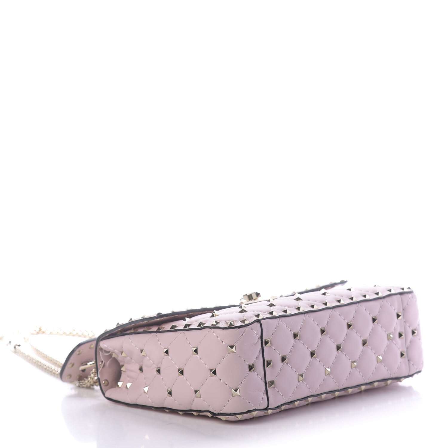 Valentino Garavani Nappa Medium Rockstud Spike Shoulder Bag Water Rose 3 of 10