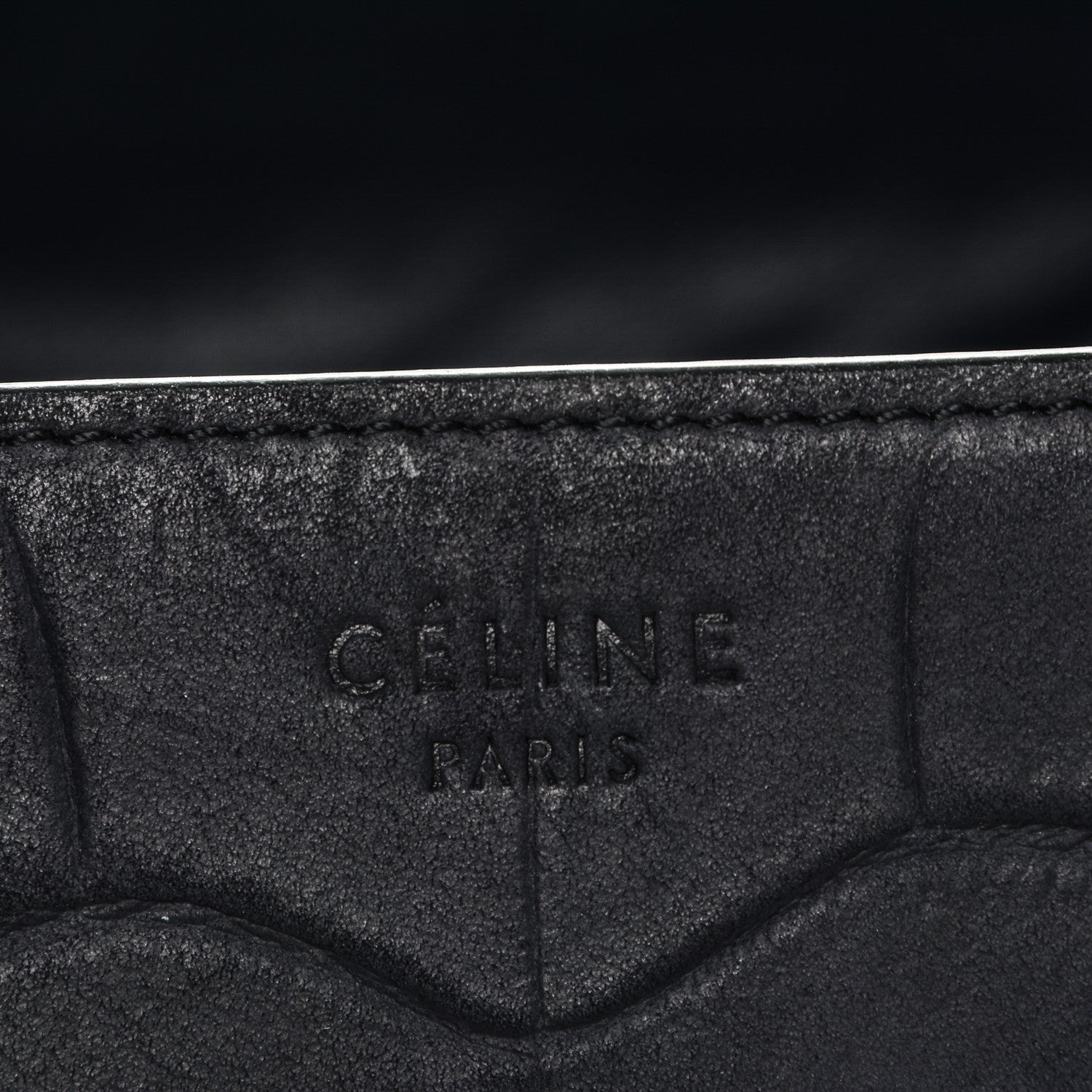Celine Crocodile Embossed Nubuck Medium Phantom Luggage Navy 7 of 9