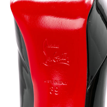Christian Louboutin Patent Bianca 120 Pumps 39 Black 6 of 7