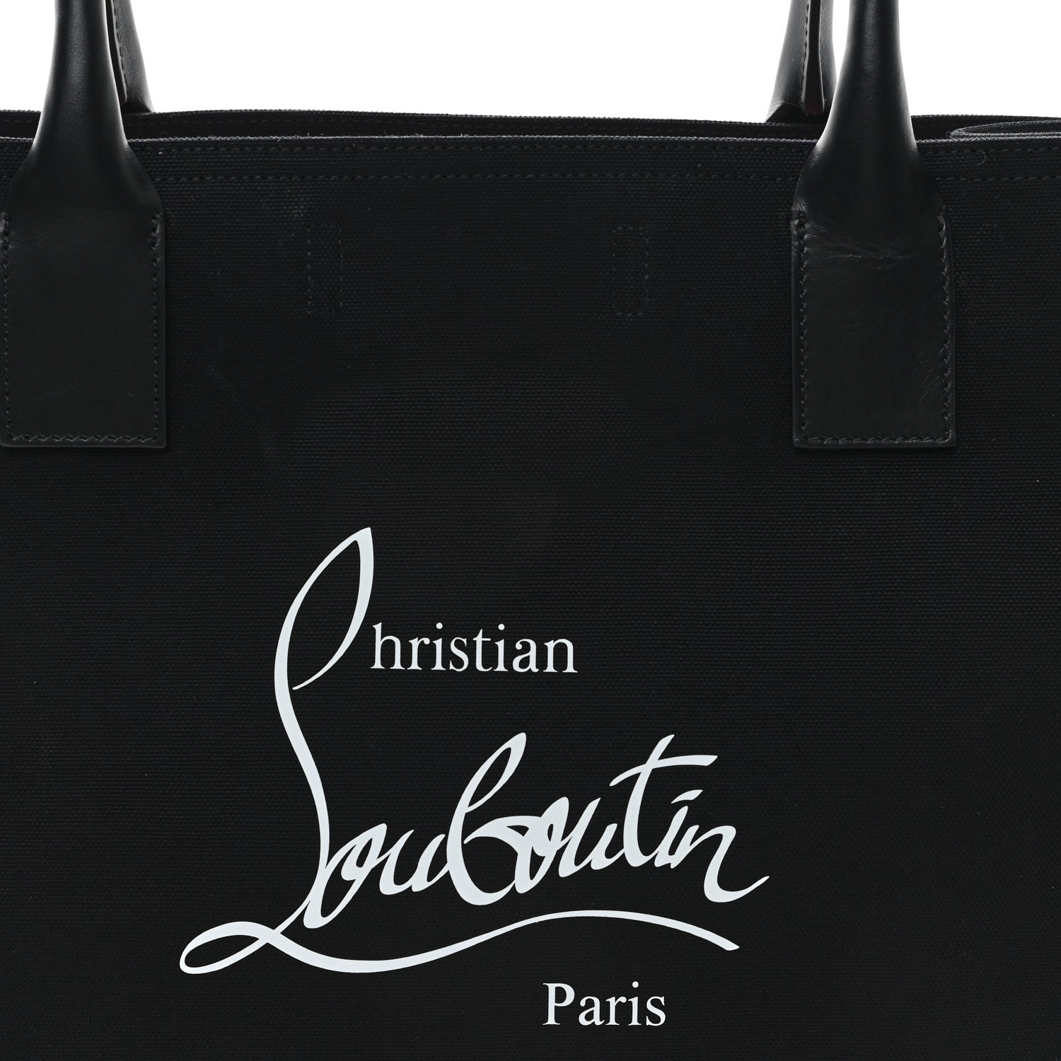 Christian Louboutin Canvas Nastroloubi Large Tote Black 8 of 11