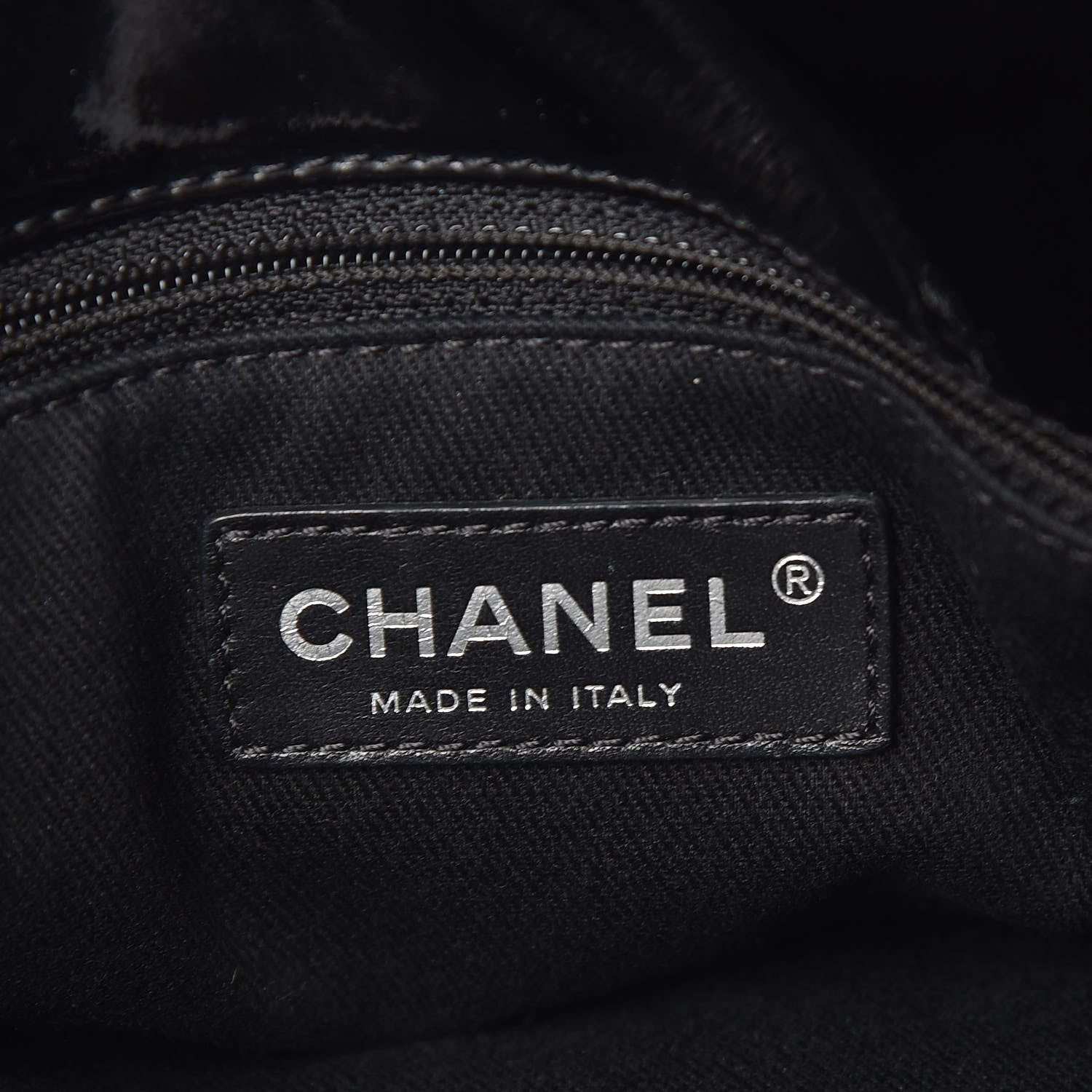 Chanel Vinyl Quilted In The Business North South Tote Black 6 of 9