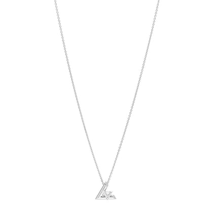 Louis Vuitton 18K White Gold Diamond Small LV Volt One Pendant Necklace 1 of 6