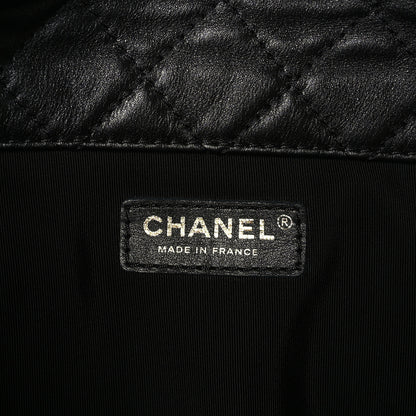 Chanel Calfskin Quilted XXL Travel Flap Bag Black 6 of 9