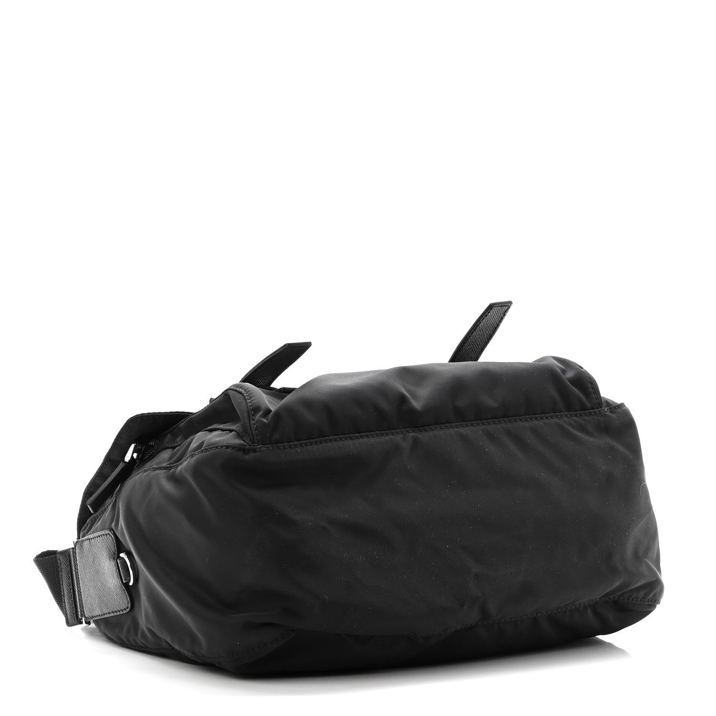 Tessuto Nylon Saffiano Vela Messenger Bag Black