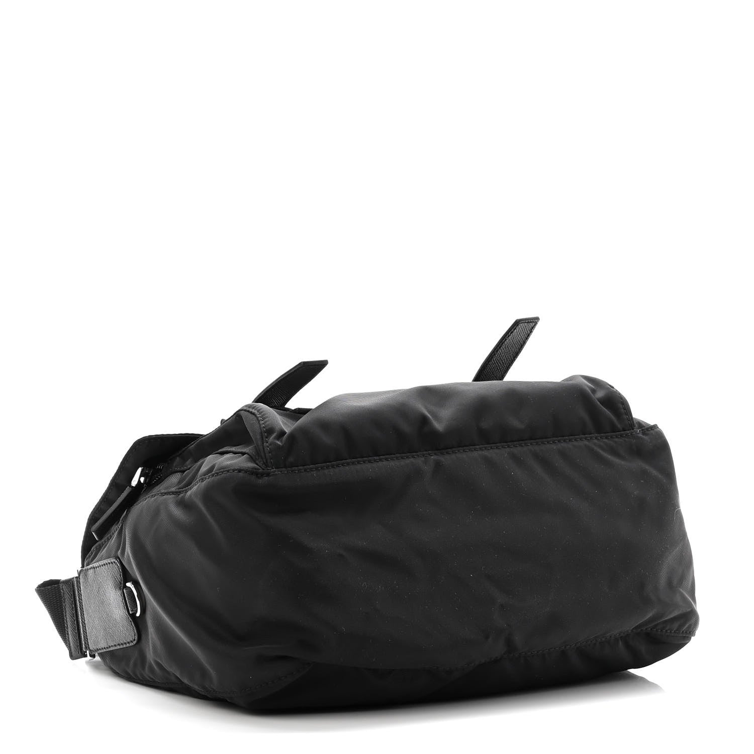 Prada Tessuto Nylon Saffiano Vela Messenger Bag Black 4 of 9