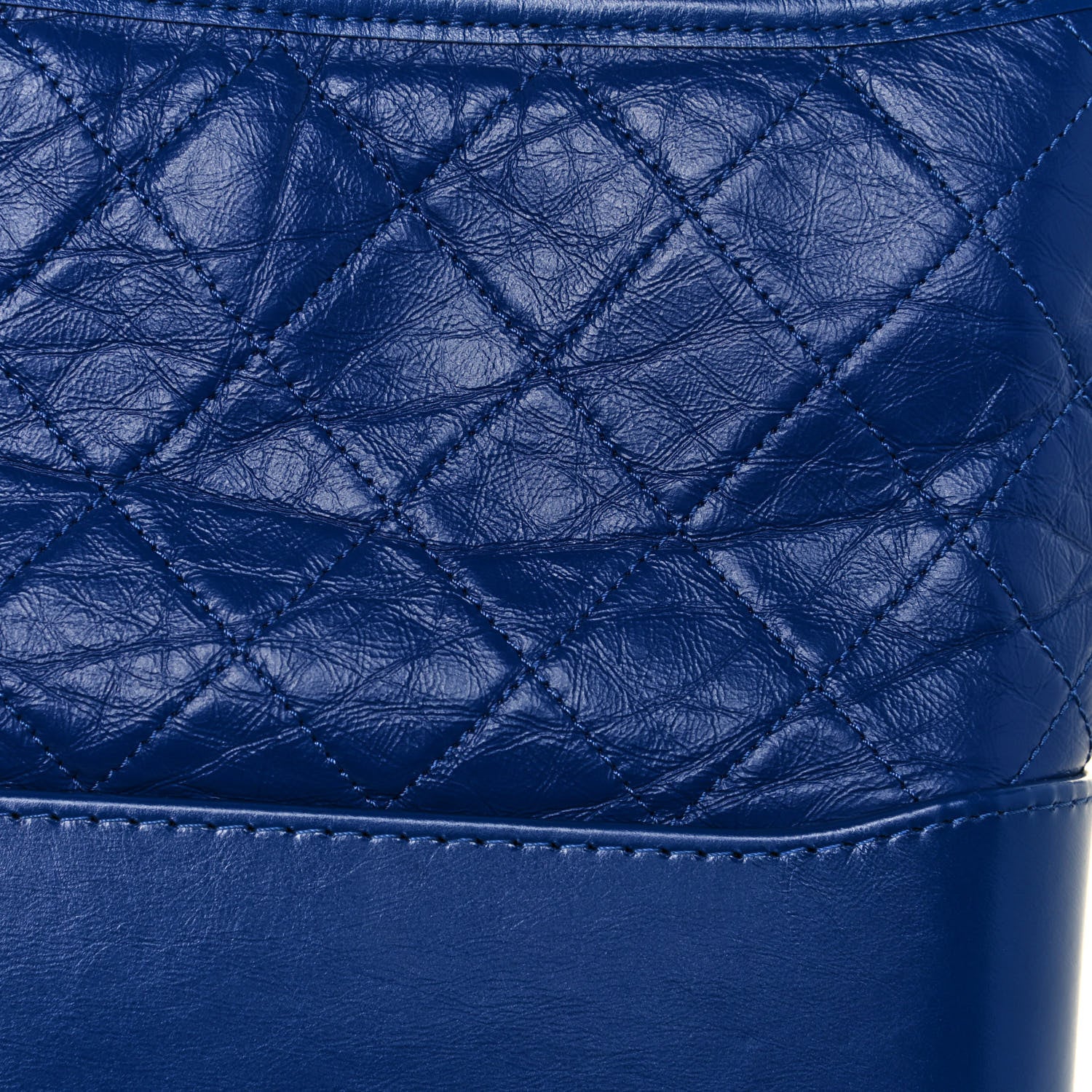 Chanel Aged Smooth Calfskin Quilted Medium Gabrielle Logo Hobo Blue 13 of 13