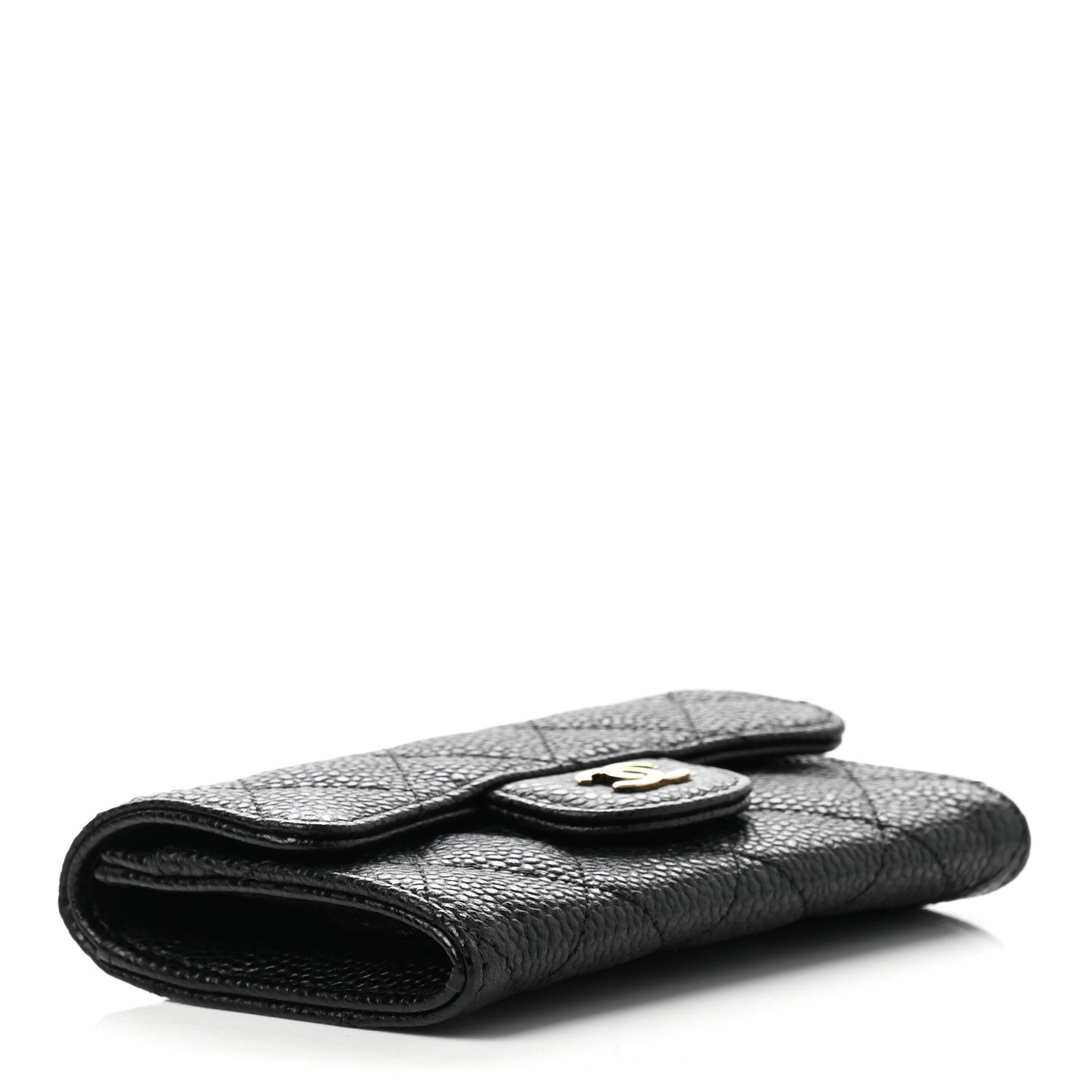Chanel Caviar Quilted Flap Card Holder Black 4 of 8