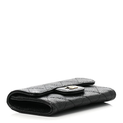 Chanel Caviar Quilted Flap Card Holder Black 4 of 8