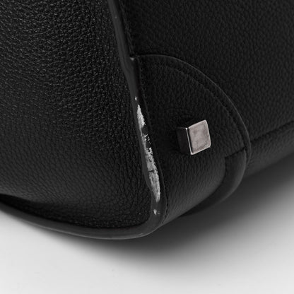 Celine Drummed Calfskin Mini Luggage Black 5 of 5