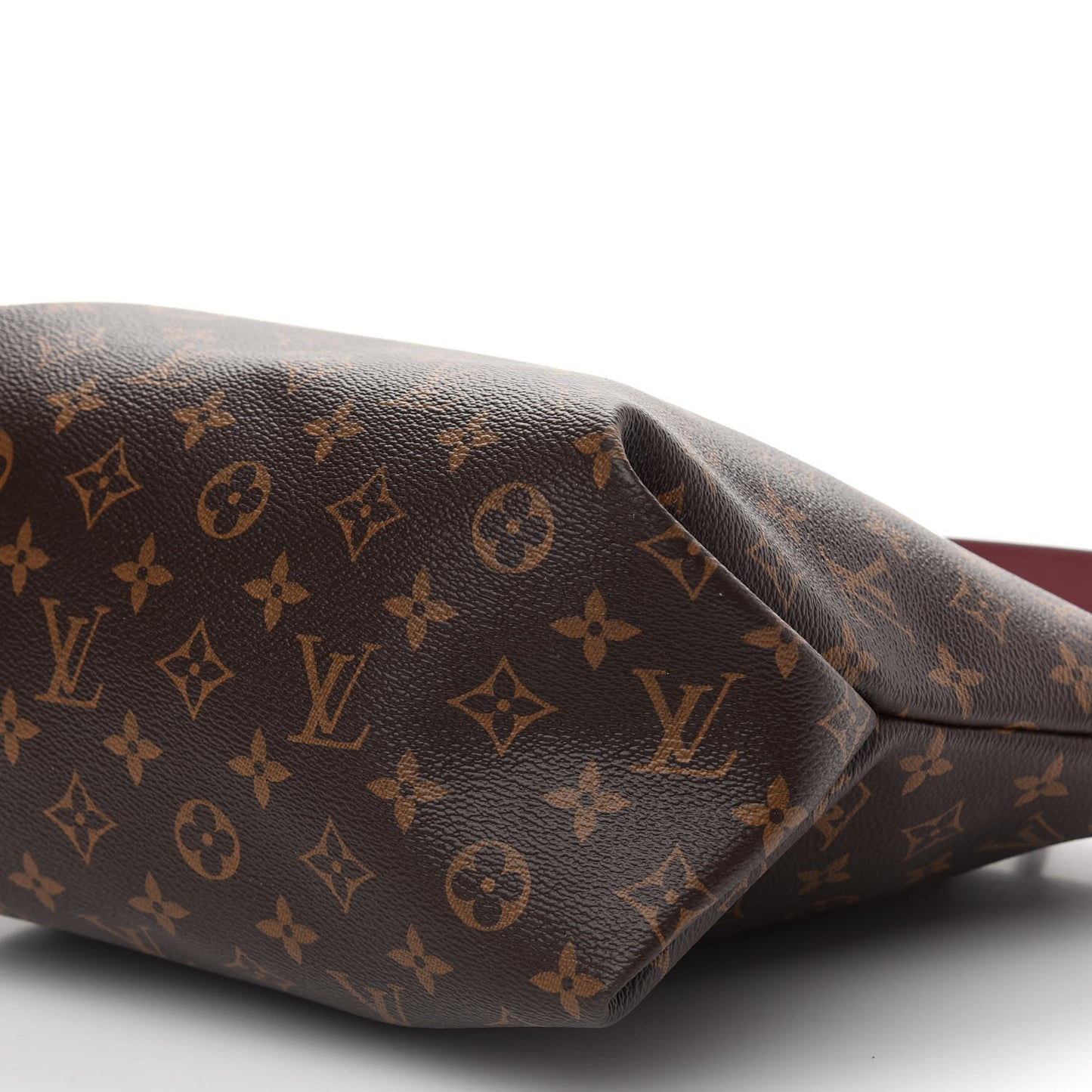 Monogram Flower Zipped Tote MM Bordeaux
