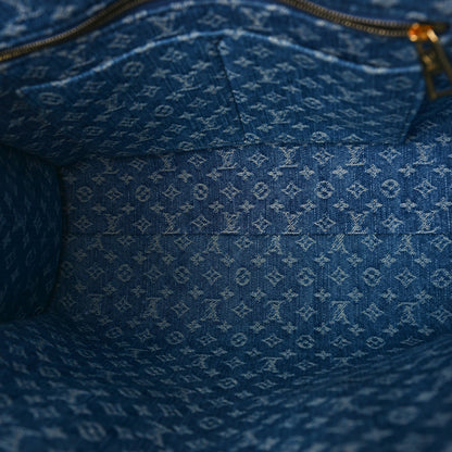 Louis Vuitton Monogram Denim Onthego MM Blue 5 of 7