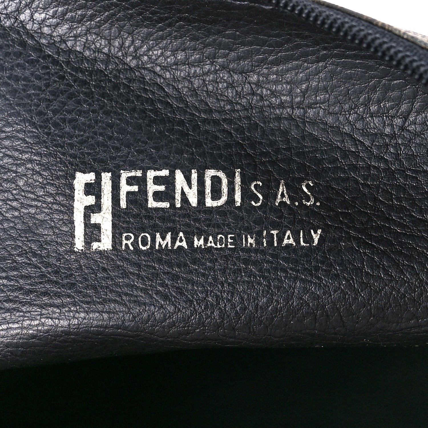 Fendi Zucca Spalmati Zip Pouch Tobacco 6 of 13