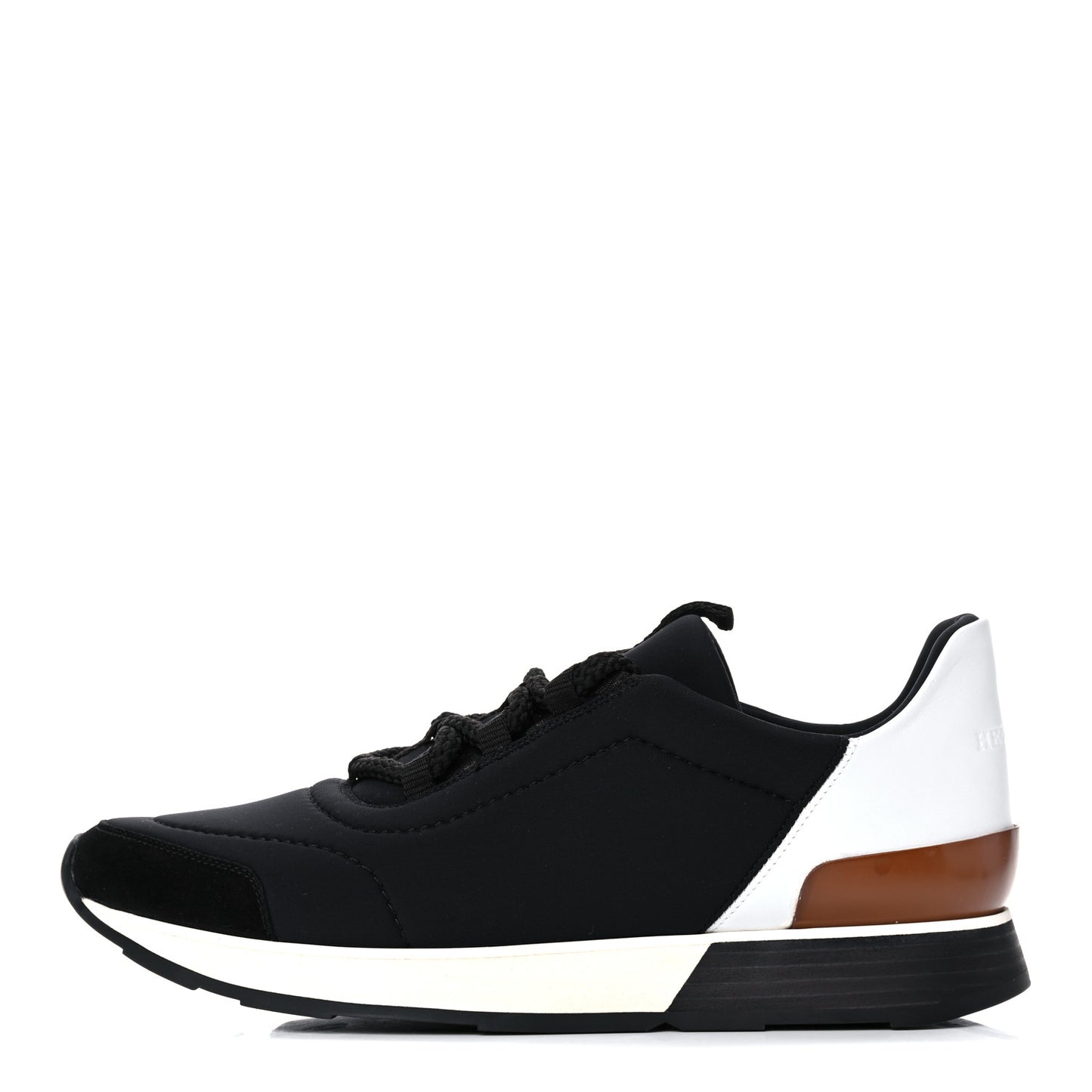 Technical Canvas Mens Miles Sneakers 40 Black White