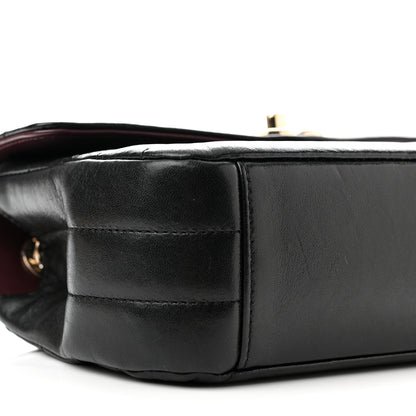 Chanel Shiny Lambskin Quilted Small Chevron Miroir Black 9 of 12