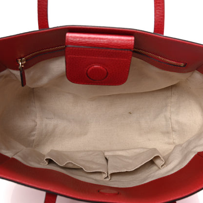 Gucci Dollar Calfskin Small Swing Tote Red 4 of 4