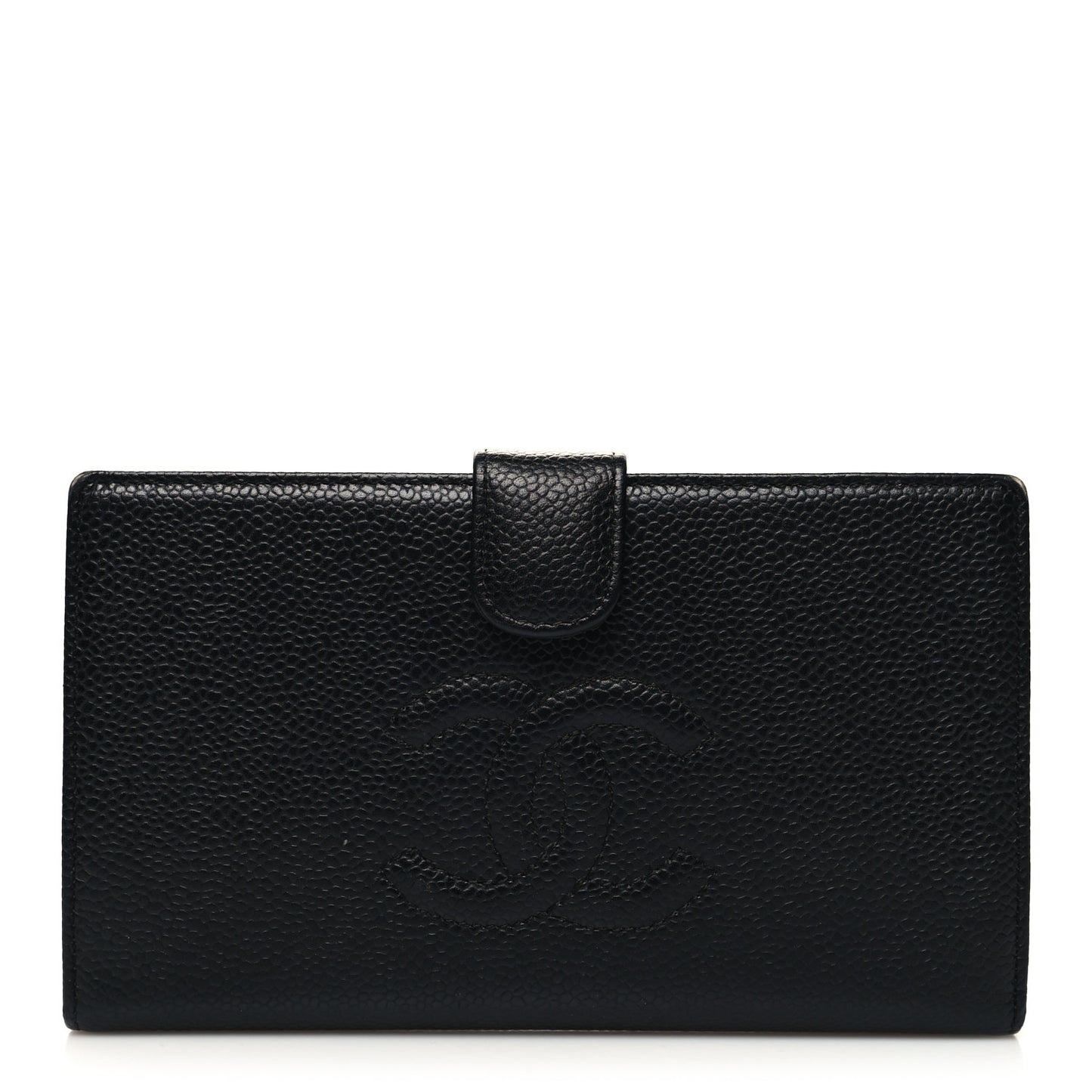 Caviar Timeless CC French Wallet Black