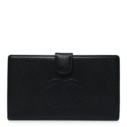 Chanel Caviar Timeless CC French Wallet Black 1 of 15