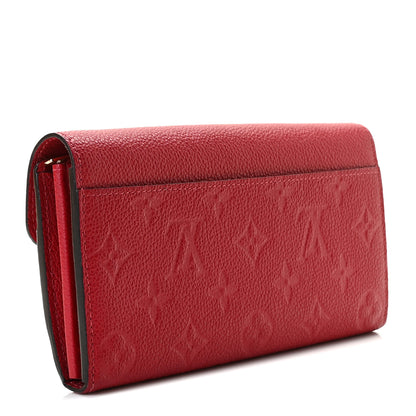 Louis Vuitton Empreinte Sarah Wallet Red Scarlet 3 of 9