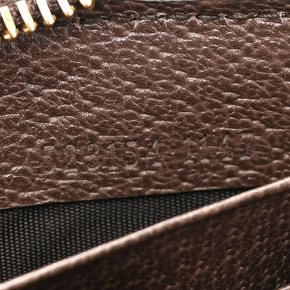 Gucci GG Supreme Monogram Web Ophidia Zip Around Wallet Brown 10 of 16