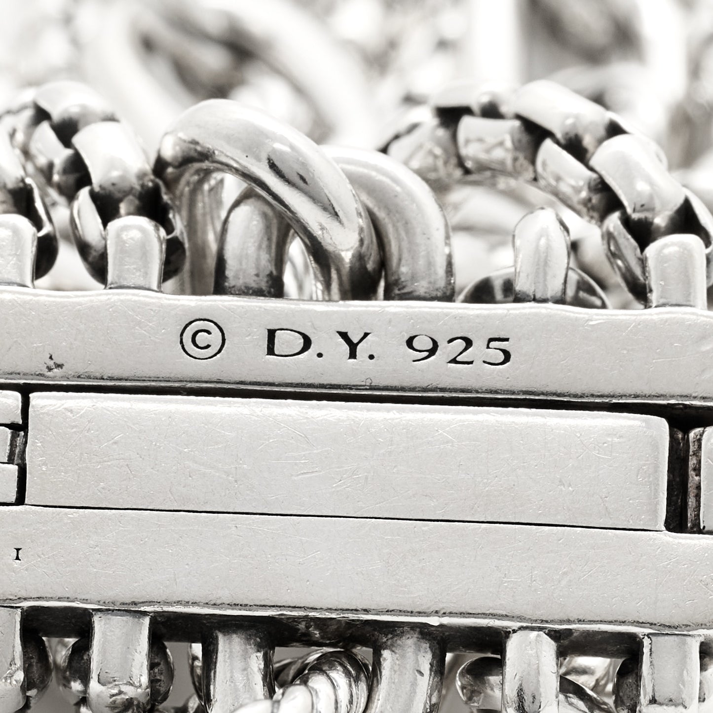 Sterling Silver Multi Row Chain Bracelet