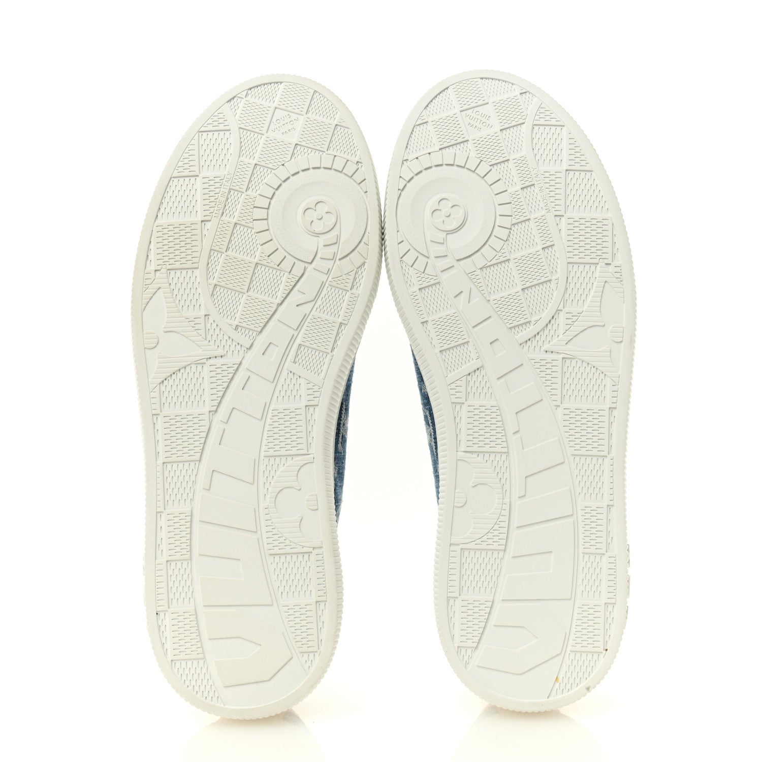 Louis Vuitton Denim Monogram Lagoon Sneakers 38 Blue 6 of 10